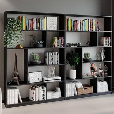 Conjunto 2 Estantes para Livros 2,4m Biblioteca Seattle Yescasa