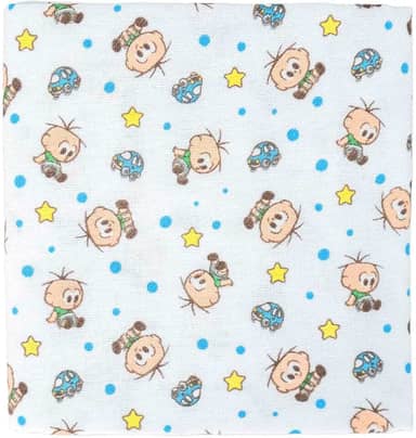 Cueiro Flanelado 03 Unidades Cebolinha 1 Turma da Mônica Baby 60 cm x 80 cm