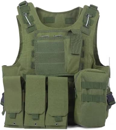 Colete Modular A56 para Airsoft, Paintball e Cosplay | Ajustável, Leve e Estilo Esportivo