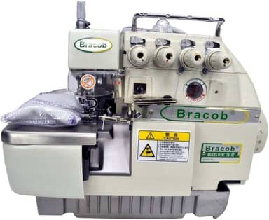 Máquina Industrial Overlock c/Direct Drive, 2 Agulhas, 4 Fios, 6000rpm BC74-AT - BRACOB (110)