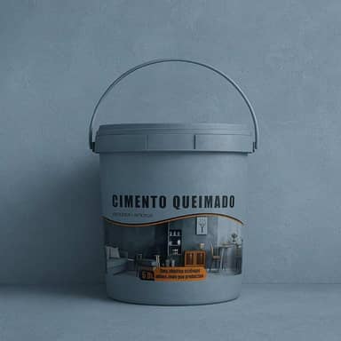 Revestimento Cimento Queimado Piso E Parede Pronto Pra Uso 5Kg