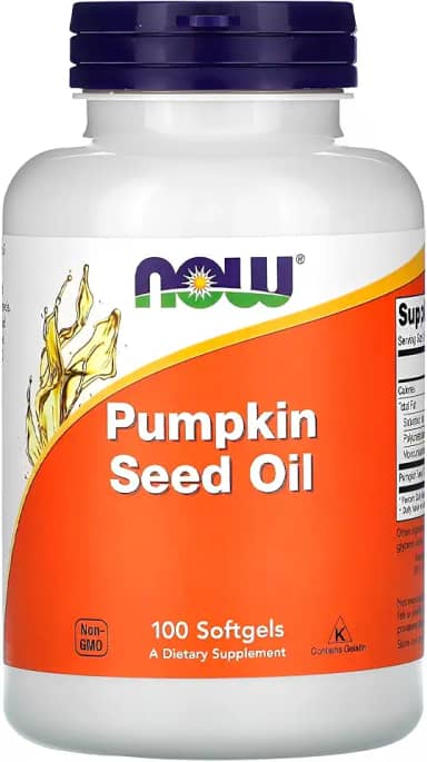 NOW Foods Óleo Semente Abóbora 1000mg 100Soft Importado