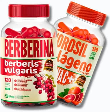 Kit Slim x2 Berberina Premium + Morosil Laranja Moro 240 Cápsulas 500mg