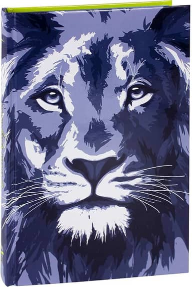 Bíblia Sagrada Almeida Revista e Corrigida - Capa Leão Azul | SBB | Bíblia Sagrada Econômica com beira pintada em verde: Almeida Revista e Corrigida (ARC)