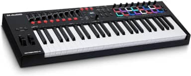 M-AUDIO Oxygen Pro 49 - 49 Key USB MIDI Keyboard Controller With Beat Pads, MIDI-assignable Knobs, Buttons and Faders, and Native Instruments Sound Package (NKS Integration)