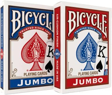 Bicycle Baralho padrão e jumbo – Baralho único – Poker, Rummy, Canasta, Pinochle, Euchre, Blackjack