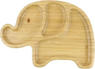 Clingo Prato De Bambu Elefante Com Ventosa, Modelo: 3045