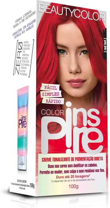 Tonalizante de Pigmentação Direta Color Inspire - Red Hot