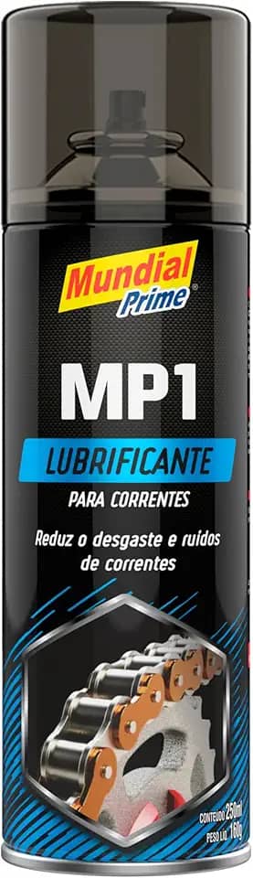 Lubrificante para Corrente MP1 Spray 250 ml Mundial Prime – Uso Automotivo e Industrial - Alta Performance