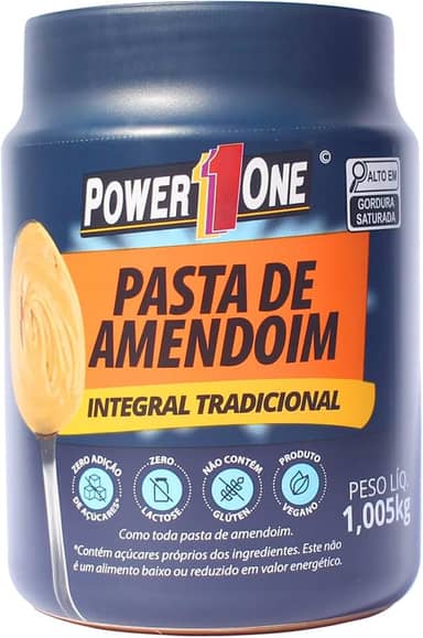 Pasta de Amendoim Integral - 1000g - Power One, Power One