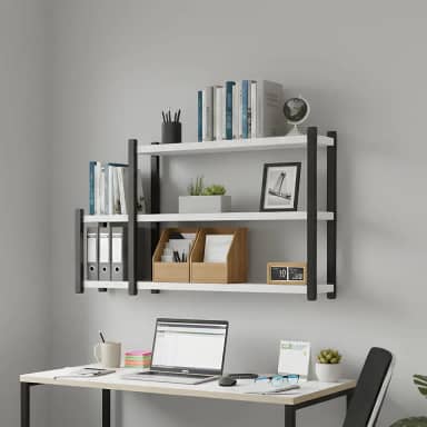 Prateleira Suspensa Mdf Nicho Estante Decorativa Multiuso para Cozinha Escritório