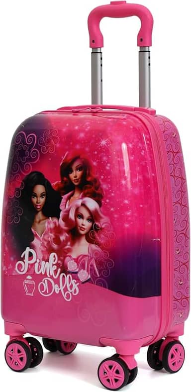 Mala Infantil Escolar/Viagem Com Giro 360º Skeet Resistente Pink Meninas