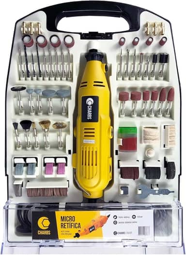 Micro Retífica com 234 Acessórios e Maleta CH2904-X Charbs - 110V