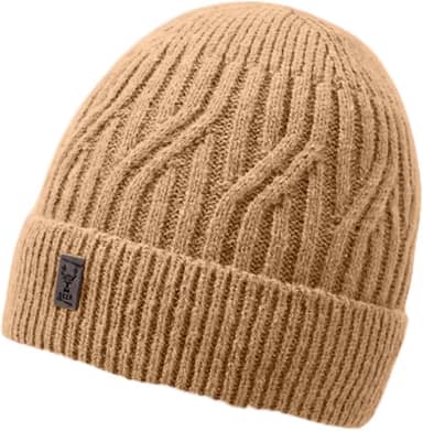 Gorro de inverno macio e quente forrado com lã – Chapéu de esqui de malha unissex, boné com punho, Verde, Tamanho �nica