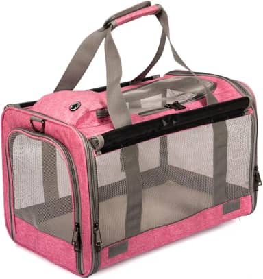 Bolsa Transporte Pet Grande Viagem Avião MADOG Wind (Rosa)