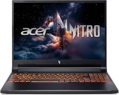 Acer Laptop para jogos Nitro V | Processador Intel Core Ultra 9 270H | GPU para laptop NVIDIA GeForce RTX 5070 | Tela WUXGA IPS 180Hz de 16 polegadas | DDR5 de 32 GB | SSD Gen 4 de 1 TB | Wi-Fi 6 | KB