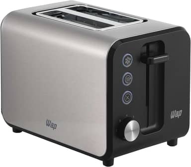 WAP Torradeira Elétrica WTE1 Inox com 7 Níveis de Tostagem, Desligamento Automático, Descongela e Reaquece, 900W 127V