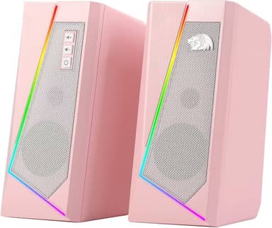 Caixa de Som Gamer Redreagon Anvil RGB Rosa - GS520P