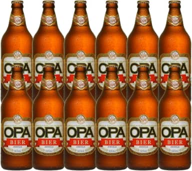 Pack 12 unidades Cerveja Puro Malte Pilsen teor 4,6% 600ml Opa Bier