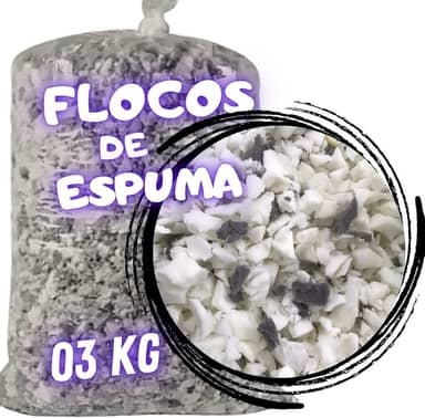 Flocos de Espuma para enchimento de Puff Travesseiros Amofada Artesanatos Espuma Flocada 3kg