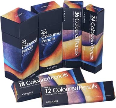 72 Lápis de Cor, Kit Profissional, Perfeito para Iniciantes, Artistas e Adultos, Pintura, Desenho