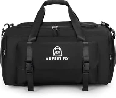 Bolsa grande de Viagem Esportiva academia Feminina, Grande Capacidade, Compartimento com Zíper e impermeável, alça de ombro e vira mochila (preto)