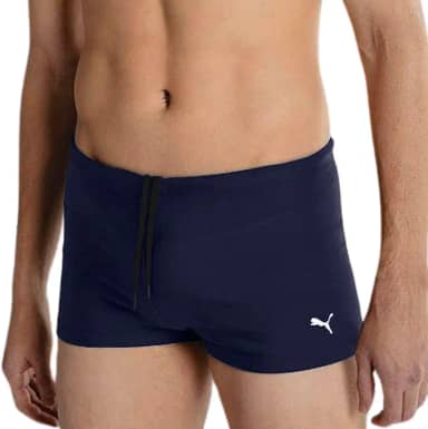 Sunga Boxer Masculina Puma UV50+ Lycra Xtra® Life Moda Praia Natação Psicina Verão 2025/2026