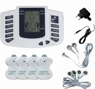 Aparelho Eletroestimulador TENS Portátil | 8 Modos Terapêuticos | Alívio de Dores Musculares | Fisioterapia em Casa | Seguro e Não Invasivo