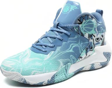 Tênis de basquete masculino, antiderrapante e leve, para esportes ao ar livre, calçados treinamento Equipamento de basquetebol