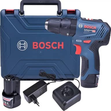Bosch Parafusadeira Furadeira GSB 12V-30 Brushless 12V com 2 baterias, 1 carregador e maleta