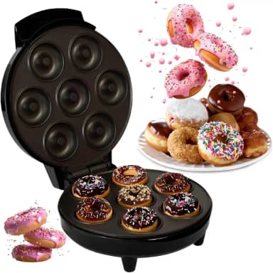 Mini Máquina De Fazer Donuts Onyon Rosquinhas 7 Furos 110v Preto