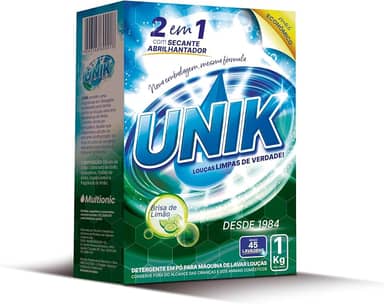 DETERGENTE PARA MÁQUINA DE LAVAR LOUÇAS UNIK 1Kg