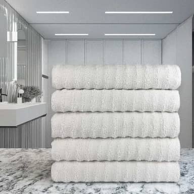 Kit Com 5 Toalhas Banhão Gigante Grossa para Hotel: Conforto e Luxo ao Seu Alcance!