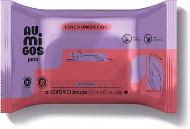 AU.MIGOS PETS LENÇO UMEDECIDO ADULTOS 50UN