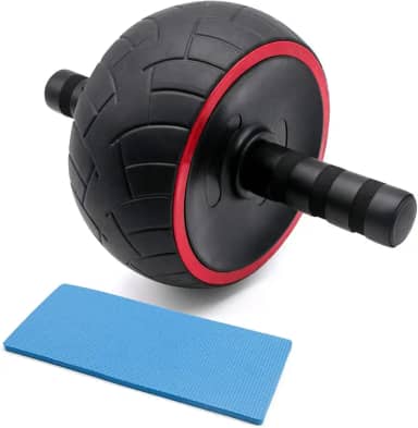 Roda Exercício Abdominal Rolo Abdomen Lombar com Tapete Profissional