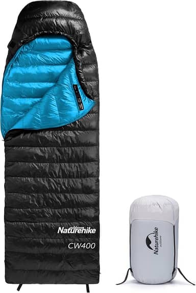 Naturehike Saco de dormir ultraleve para clima frio, saco de dormir compacto 750/550FP 3-4 estações para adultos e crianças, à prova d'água - mochila, acampamento, caminhada, viagem com saco de