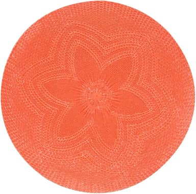 Mimo Style Crochê Flor Lugar Americano, Vermelho, 38 x 38 cm