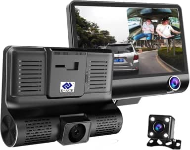 Kit 3 Cameras Veicular Interna Frontal Ré Filmadora Automotiva Dashcam B28 Full Dd Veicular Carro Segurança