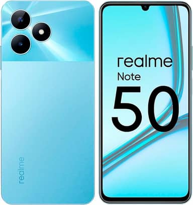 Smartphone Realme Note 50 RMX3834 3 GB de RAM/64 GB/Tela 6.74"/Dual Sim LTE - Azul celeste
