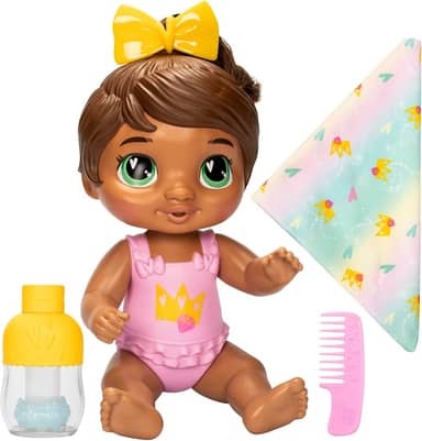 Baby Alive, Boneca, Bebê Shampoo, Sophia Sparkle - Cabelos Castanhos, Brinquedo Interativo, 28 cm - A partir de 3 Anos