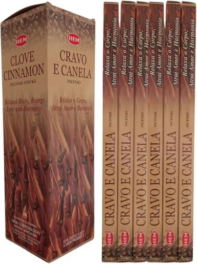 Incenso Indiano Hem Cravo E Canela - Prosperidade 6 Caixas