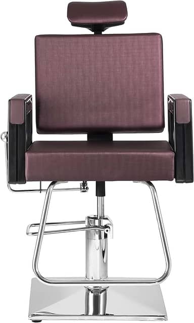 Square Dompel Poltrona Cadeira Reclinavel P/Barbeiro Maquiagem Salao Vinho
