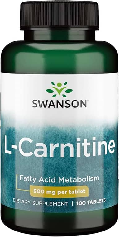 L-Carnitina 500mg Swanson 100 Tablets Importado