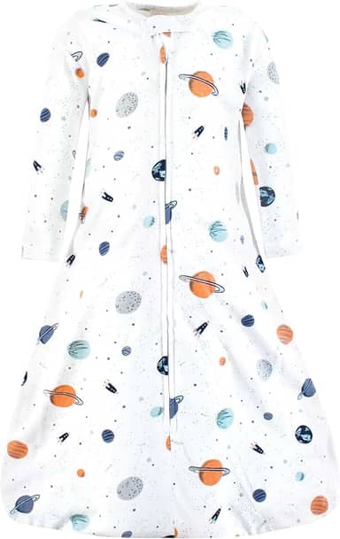 Hudson Baby Saco de dormir unissex de algodão de manga comprida para bebê, saco, cobertor