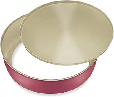 Assadeira Redonda 24 Fundo Removível Alumínio Fortaleza Cereja