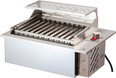 Churrasqueira Elétrica De Embutir em Bancada 3300w Inox 304 Mod FIT 49X36cm 220v
