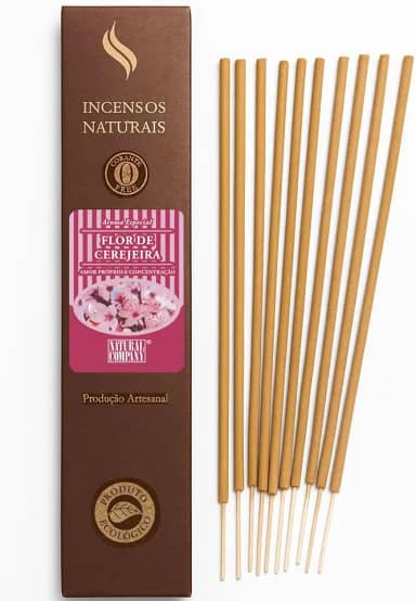Incenso Natural - Flor de Cerejeira - Amor Próprio e Concentração
