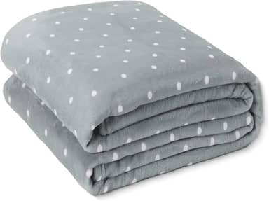 Mantinha Cobertor Casal Manta Microfibra Macia Tecido Aveludado - Toque de Pelúcia, Leve e Aconchegante, Não Amassa, Hipoalergênica - FV Enxovais (Cinza1, Casal, Poá)