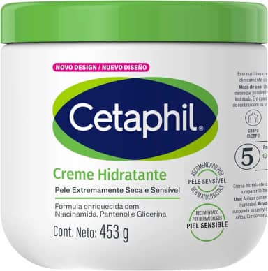 Creme Hidratante Corporal para Pele Seca e Sensível Cetaphil 453g - Hidratação 48h