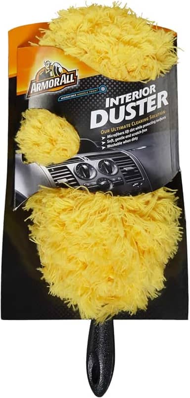 Espanador interior de carro da Armor All, espanador de carro de microfibra sem arranhões com alça